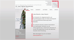 Desktop Screenshot of dr-baerbel-rosenkranz.de